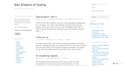 Desktop Screenshot of dandreamsofcoding.com